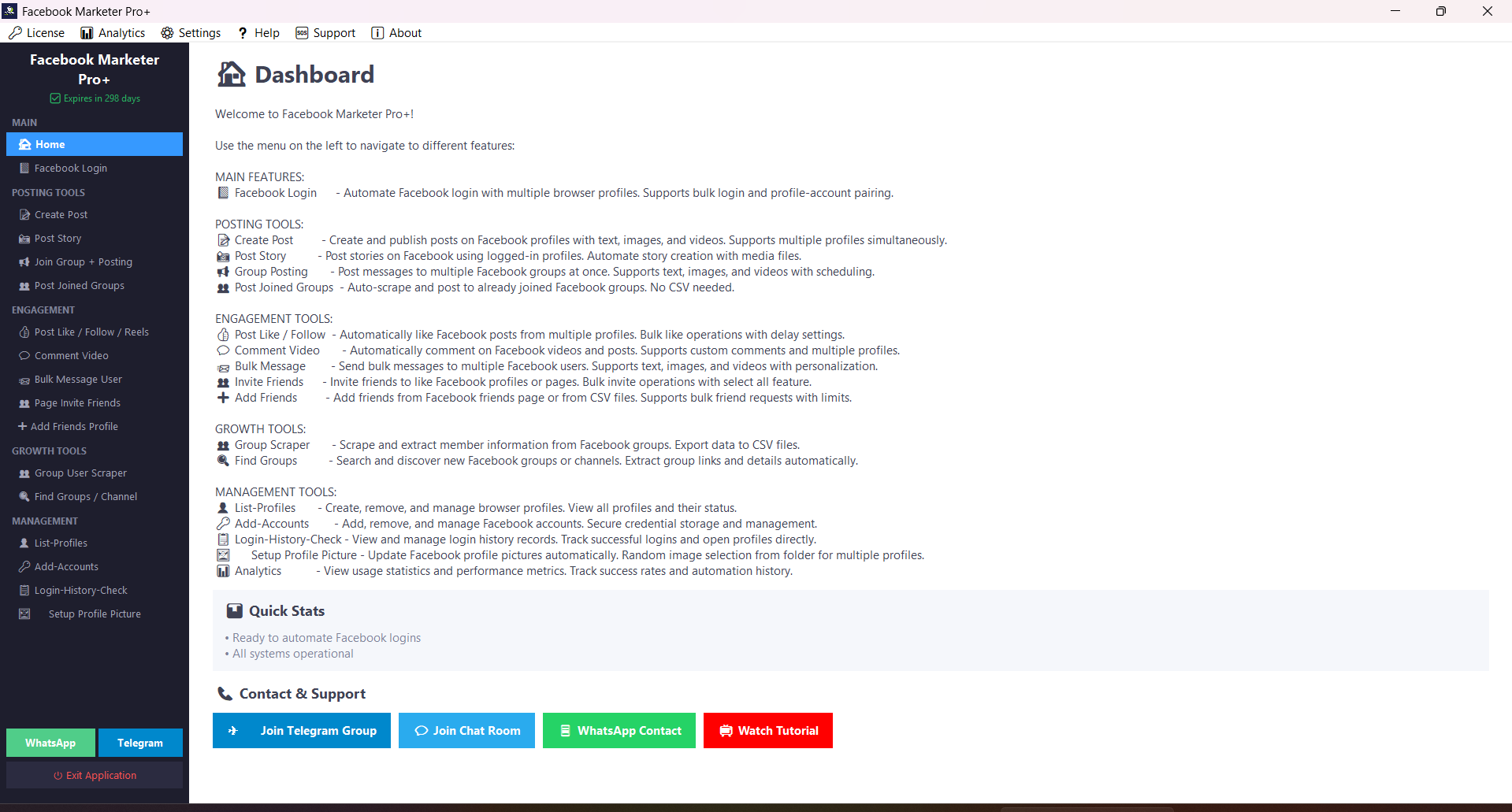 Advanced Facebook Marketing Software | Auto Poster, Comment Bot, Scraper lifetime software